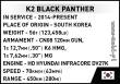 Cobi 3107 - K2 Black Panther