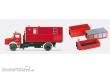 Preiser 31116 - HO Feuerw. Abrollk.m. 4 Cont.
