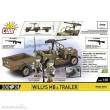 Cobi 3132 - Willys MB & Trailer