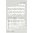 Weinert 32093 - Buchstaben- und Zahlensätze weiß
