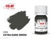 ICM 1069 - GREEN Extra Dark Green bottle, 12 ml