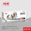 ICM 3045 - Acrylic paint set for WWI French infantry, 6x 12 ml