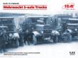 ICM DS3508 - 1:35 Wehrmacht 3-axle Trucks (Henschel 33D1, Krupp L3H163, LG3000)