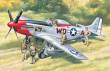 ICM 48153 - 1:48 Mustang P-51D WWII American Fighter with USAAF Pilots and Ground Personnel