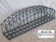 Hack Brücken 33300 - Bogenbrücke 35 cm zweigleisig, grau - Typ BT35-2