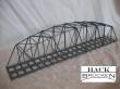 Hack Brücken 33400 - Bogenbrücke 50 cm zweigleisig, grau - Typ BT50-2