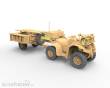 Bronco Models CB35207 - 1:35 British Army ATV Quad Bike and Trailer w/Soldier