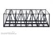 Hack Brücken 35830 - Kastenbrücke gerade 22,8cm, 2-gleisig, grau - Typ KT23R-2