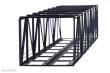 Hack Brücken 35830 - Kastenbrücke gerade 22,8cm, 2-gleisig, grau - Typ KT23R-2