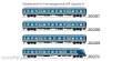 ESU 36068 - n-Wagen, H0, Bnrz 450.3, 80 22-35 706-7, 2. Kl, GfF Ep. VI, blau-weiß, DC