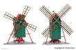 Kibri 37156 - N Windmühle, 2 Stück
