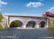 Kibri 37662 - Spur N/Z Wildeck-Brücke mit Eisbrecherpfeilern, eingleisig