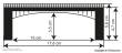 Kibri 37668 - Spur N/Z Werra-Brücke, ein- oder zweigleisiger Aufbau möglich