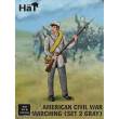 HäT 379337 - 1/32 Amerikanischer Bürgerkrieg, grau, marschierend, Set 2