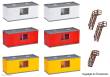 Kibri 38627 - Spur H0 Gebäude-Container, 6 Stück