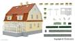 Kibri 38700 - H0 Wohnhaus mit Wintergarten