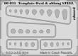 Eduard Accessories 00031 - Template ovals & oblong STEEL for tool