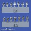 Royal Model RM840 - Assorted hands set No.2