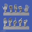 Royal Model RM964 - Assorted hands set No. 3