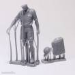 Royal Model RM1084 - German DAK soldier holding jerrycan 3D printed