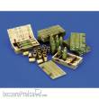 Royal Model RM1144 - Italian 100/7 100mm Ammunition with wooden crates set-WWII