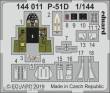 Eduard Accessories 144011 - P-51D for Eduard in 1:144