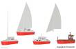 Kibri 39160 - Spur H0 Set Boote