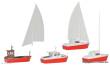 Kibri 39160 - Spur H0 Set Boote