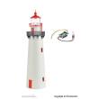 Kibri 39170 - Spur H0 Leuchtturm mit LED-Leuchtfeuer, Funktionsbausatz