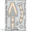 Eduard Accessories 33199 - I-153 Chaika seatbelts STEEL for ICM in 1:32