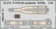 Eduard Accessories 33215 - P-47D-20 seatbelts STEEL for Trumpeter in 1:32