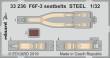 Eduard Accessories 33236 - F6F-3 seatbelts STEEL for Trumpeter in 1:32