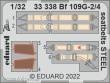 Eduard Accessories 33338 - 1:32 Bf 109G-2/4 seatbelts STEEL for REVELL