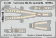 Eduard Accessories 33344 - 1:32 Hurricane Mk.IIb seatbelts STEEL 1/32 REVELL