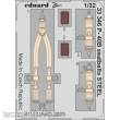 Eduard Accessories 33346 - 1:32 P-40B seatbelts STEEL 1/32 GREAT WALL HOBBY