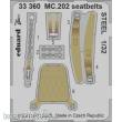 Eduard Accessories 33360 - 1/32 MC.202 seatbelts STEEL 1/32 ITALERI