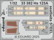 Eduard Accessories 33382 - Hs 123A seatbelts STEEL 1/32 for ICM