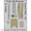 Eduard Accessories 33390 - MC.200 Saetta seatbelts STEEL for Italeri