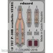 Eduard Accessories 49787 - P-40B seatbelts STEEL for Airfix in 1:48