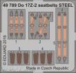 Eduard Accessories 49789 - Do 17Z-2 seatbelts STEEL for ICM in 1:48