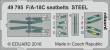 Eduard Accessories 49795 - F/A-18C seatbelts STEEL for Kinetic in 1:48