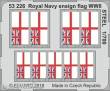 Eduard Accessories 53226 - Royal Navy ensign flag WWII STEEL in 1:700