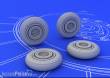 Eduard Accessories 672007 - MiG-15 wheels for Eduard in 1:72