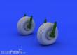 Eduard Accessories 672046 - 1:72 C-47 wheels for Airfix