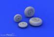 Eduard Accessories 672090 - MiG-29 wheels for Trumpeter in 1:72