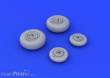 Eduard Accessories 672090 - MiG-29 wheels for Trumpeter in 1:72