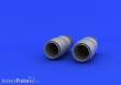 Eduard Accessories 672091 - MiG-29A exhaust nozzles for Trumpeter in 1:72