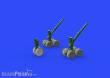 Eduard Accessories 672143 - Victor wheels for Airfix in 1:72
