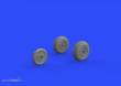 Eduard Accessories 672159 - Me 262 wheels for Airfix in 1:72