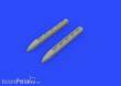 Eduard Accessories 672202 - Ki-61-Id exhaust stacks for Tamiya in 1:72